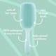 image 3 of Nature Spell No Fuss Detangler Brush - Glossy Turquoise