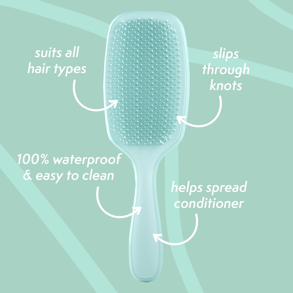 image 1 of Nature Spell No Fuss Detangler Brush - Glossy Turquoise
