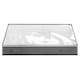 image 1 of Living and Home Underbed Fabric Storage Organizer for Quilts & Cloth, Dark Grey | Grey
