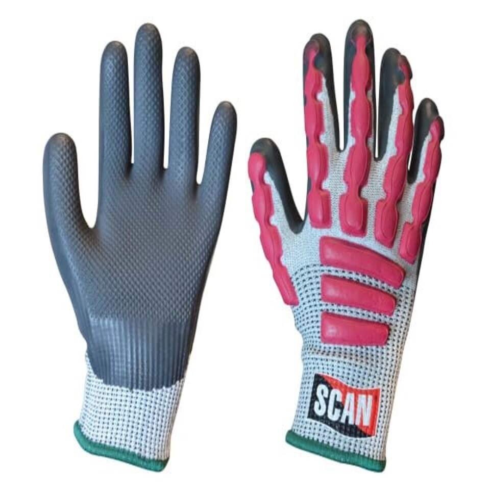 Anti-Impact Latex Cut 5 Gloves - M (Size 8) - SCAGLOAIM N/A