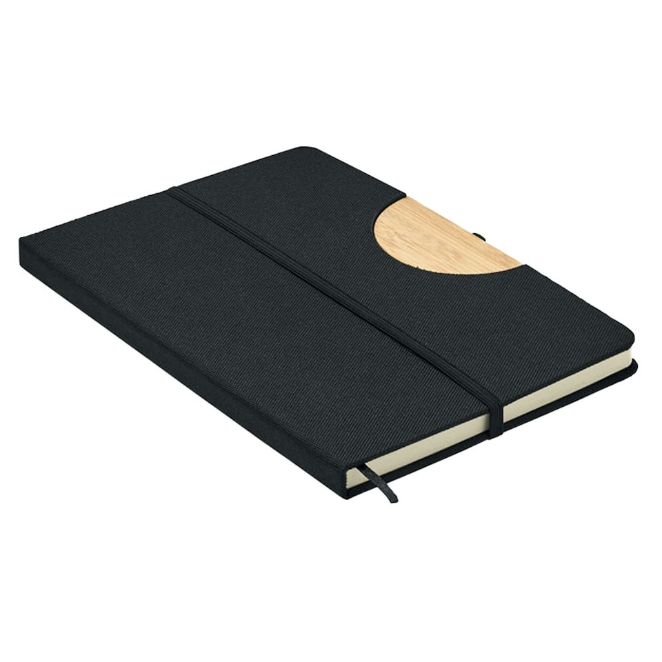 image 1 of MidOcean Bamboo A5 Notebook - Black - 1.8cm x 21cm x 14.5cm