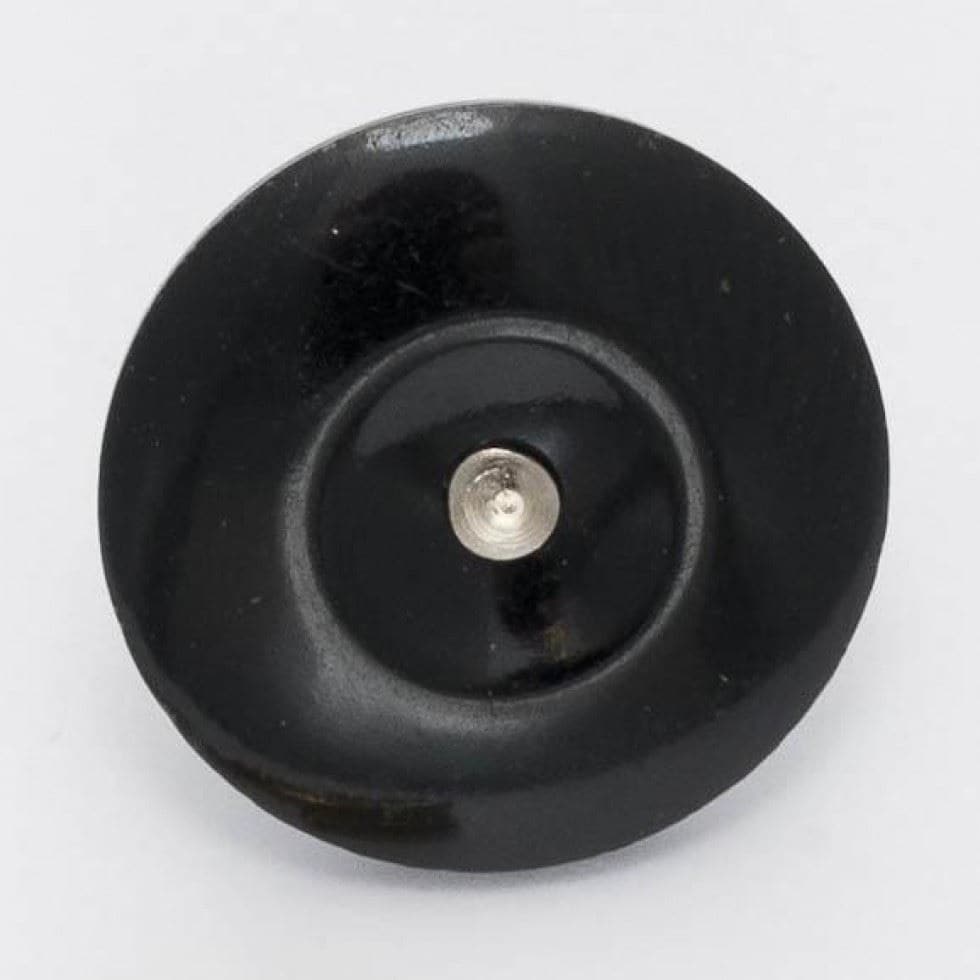 Minerva Black Round Overall Buttons for Dressmaking - 19mm - per value pack of 100