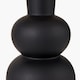 image 3 of Black Curved Bottle Ceramic Table Lamp