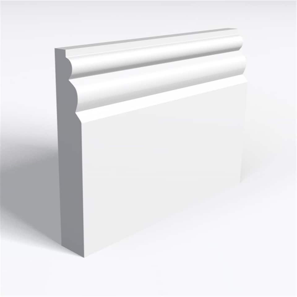 Pack of 15 (Total 15 Units) - Moisture Resistant MDF Primed Larches Skirting Board - 18mm (T) x 169mm (H) x 4200mm (L)