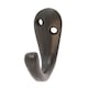 image 1 of Hammer & Tongs Single Robe Hook - W20mm x H45mm - Black