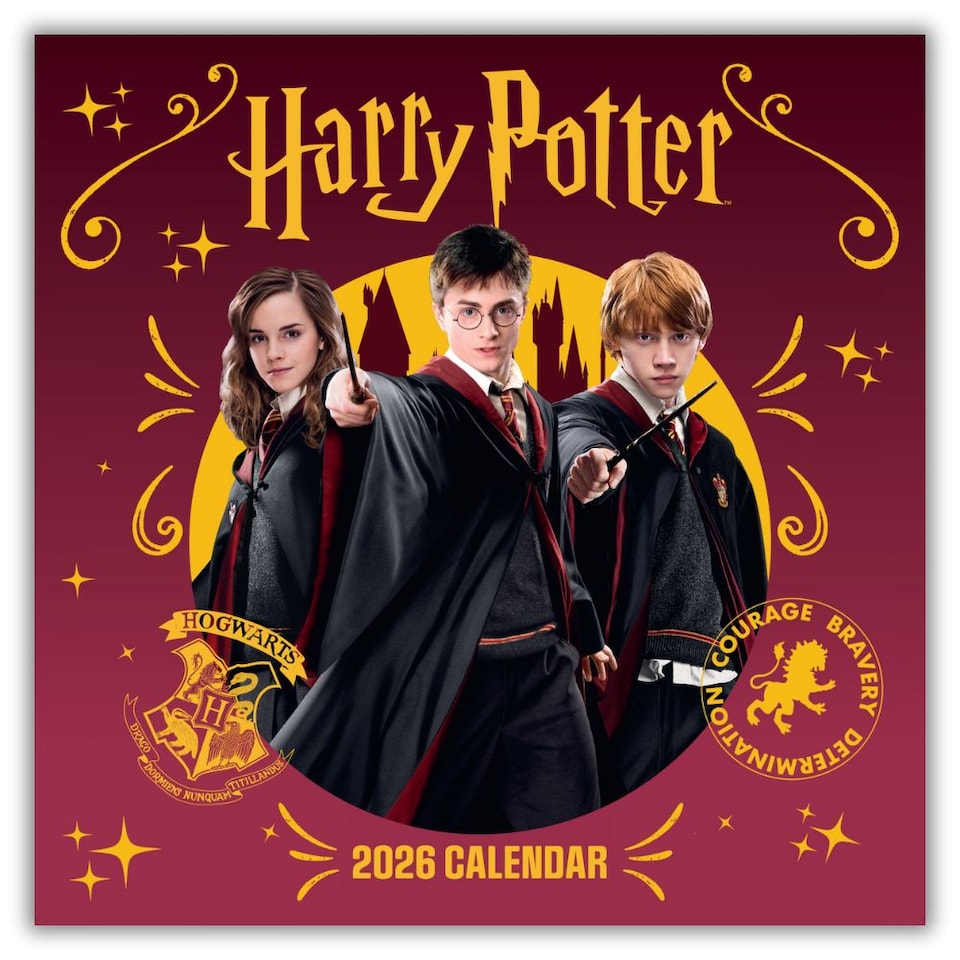 image 1 of HARRY POTTER MOVIE 2026 SQUARE CALENDAR