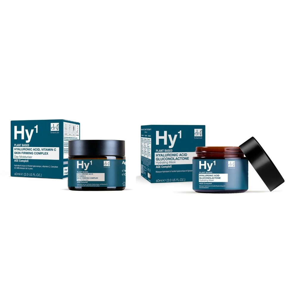 image 1 of Dr Botanicals Anti-Ageing Hyaluronic Acid Day Moisturiser & Mask Kit