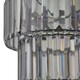 image 4 of First Choice Lighting Set of 2 Clint Smoked Acrylic Crystal Two Tier Easy Fit Pendant Shades Clear | Chrome