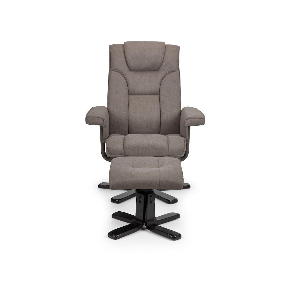 image 1 of Malmo Swivel Recliner & Stool - Grey
