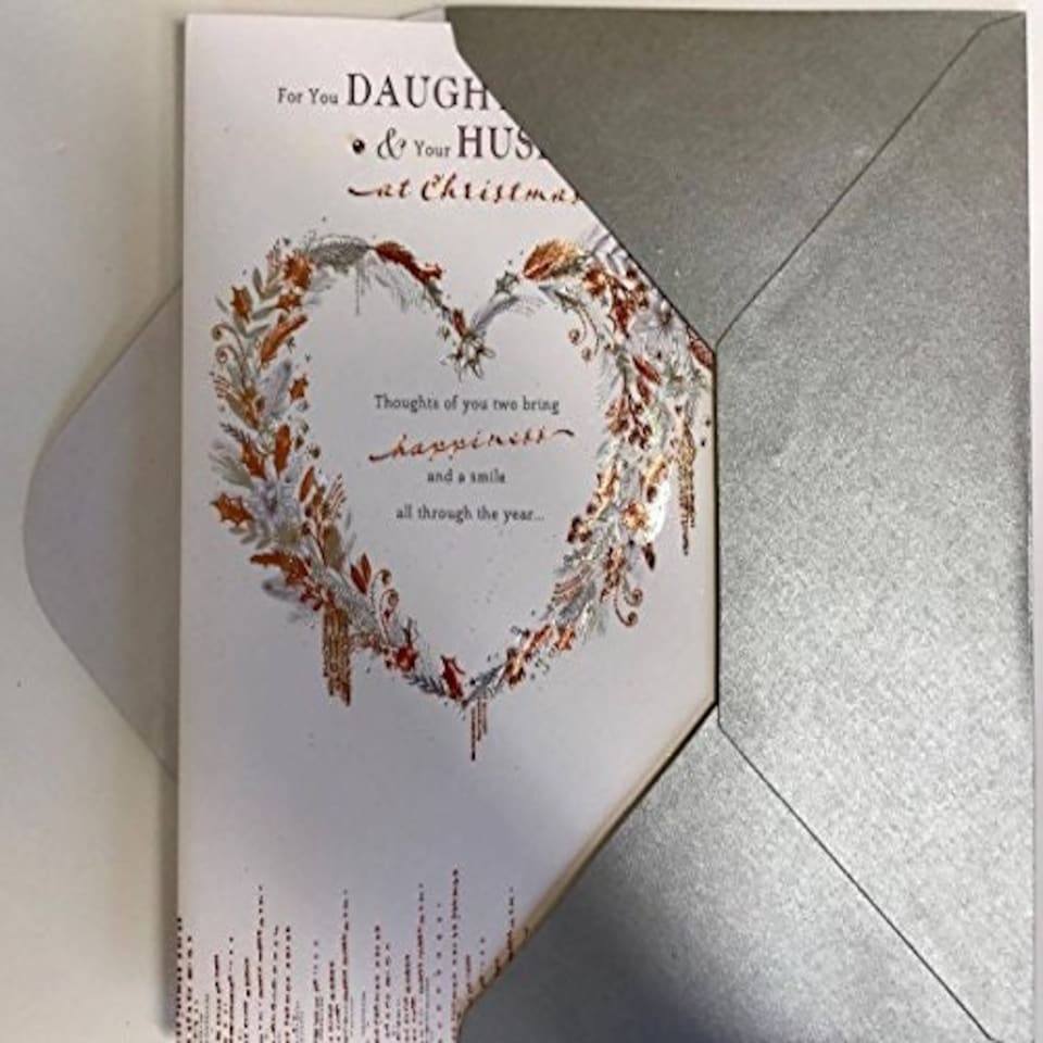 image 1 of Daughter & Your Husband Both Of You Christmas Greeting Card