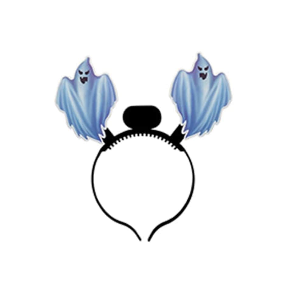Ghost Halloween Light Up Fancy Dress Head Bopper Headband