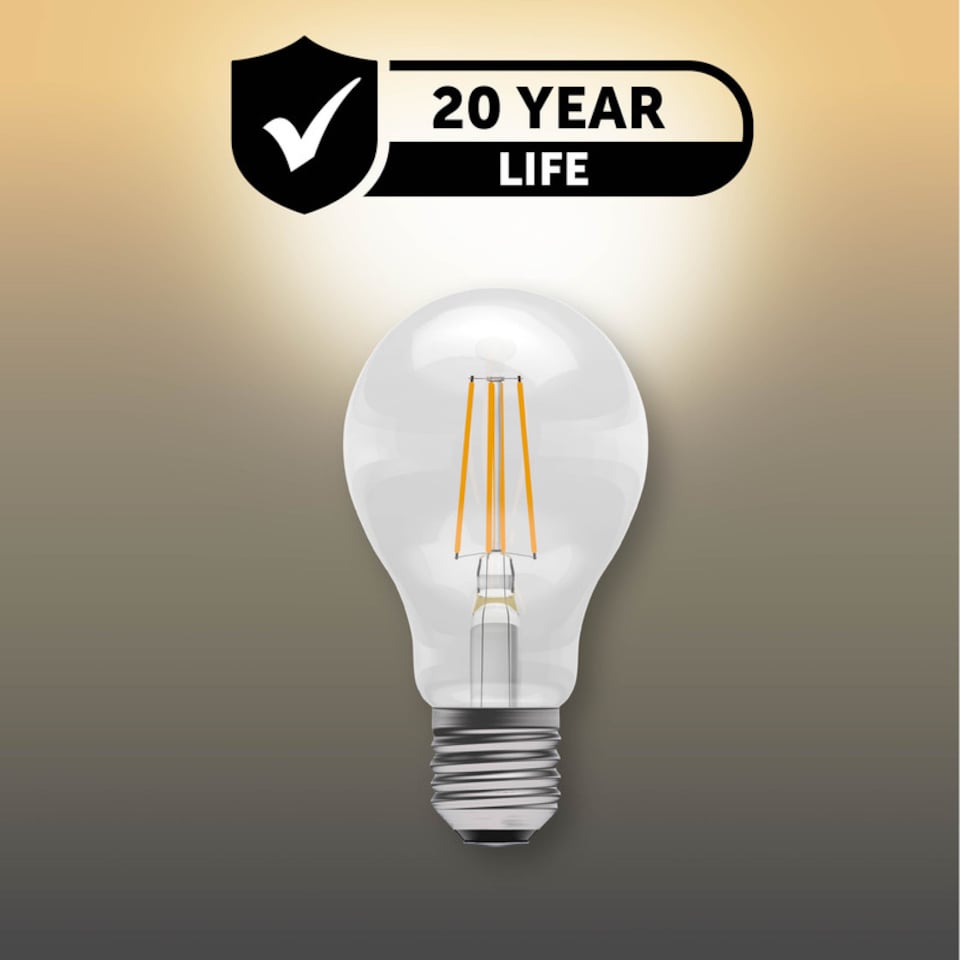 image 1 of BELL Lighting E27 LED Filament GLS Warm White 7W Energy Saving Light Bulb