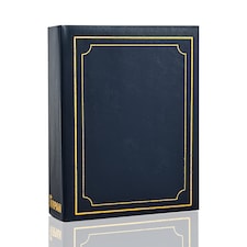 ARPAN Photo Album 6x4 – Slip-In Photo Album Book | Holds 200 Photos, Family Album | 6x4 Photo Albums for Events, Travel & Memories | Black | Blue | Holds 200 photos of size 6x4 inch/10x15 cm | 1