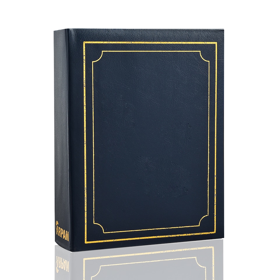 image 1 of ARPAN Photo Album 6x4 – Slip-In Photo Album Book | Holds 200 Photos, Family Album | 6x4 Photo Albums for Events, Travel & Memories | Black | Blue | Holds 200 photos of size 6x4 inch/10x15 cm | 1
