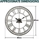image 3 of Marco Paul 60cm Open Faced Roman Numerals Clock Silver