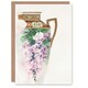 image 1 of Noritake Factory Japanese Art Card Vintage Floral Design For Ewer