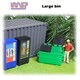 image 2 of Track Side Scenery Slot Car Displays 3 x Green Bins 1:32 Scale New WASP