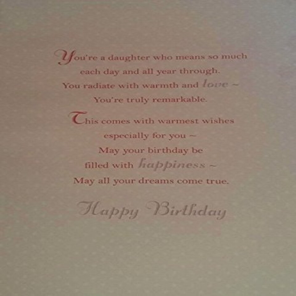 image 1 of Happy Birthday Daughter Greeting Card