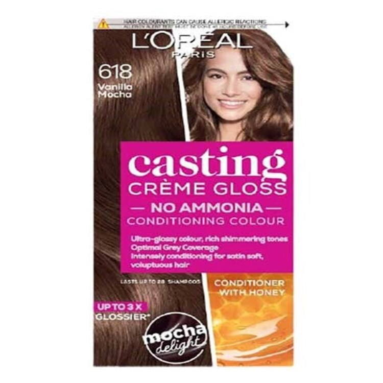 Loreal Paris Casting Creme Gloss Conditioning Color 618 Vanilla Mocha Multi