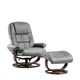 image 3 of Burdell Swivel Recliner Grey