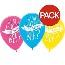 Amscan What Will It Bee? Latex Balloons (Pack of 6) - Multicoloured - One Size