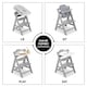image 4 of Hauck Alpha+ Wooden Highchair - Grey