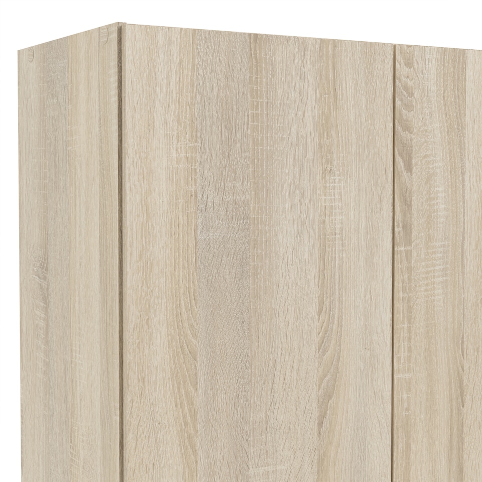 image 1 of Space Wardrobe with 2 Doors + 1 Drawer in Oak 1750