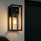 image 4 of CGC ZOEY PIR Anthracite Dark Grey E27 Outdoor Wall Light Clear Diffuser IP54 Grey