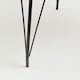 image 5 of Interiors by Premier Black Metal and Elm Wood Table, Large Square Table, Outdoor Dining Table for Lawn, Patio