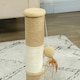 image 6 of PawHut Cat Scratching Post with Jute Sisal Rope Toy Ball, 47cm, Tall Brown