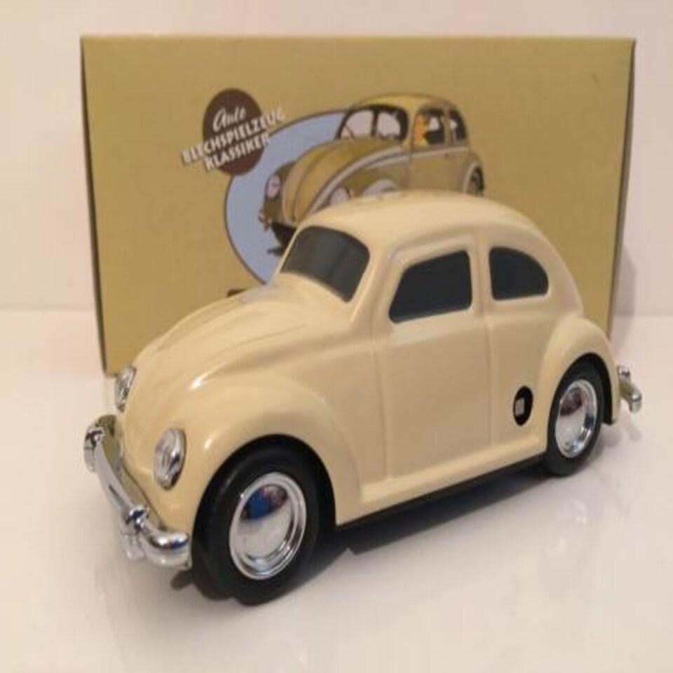 image 1 of VW Kafer HA31 Tin Plate Cream with Key 1:43 Scale New