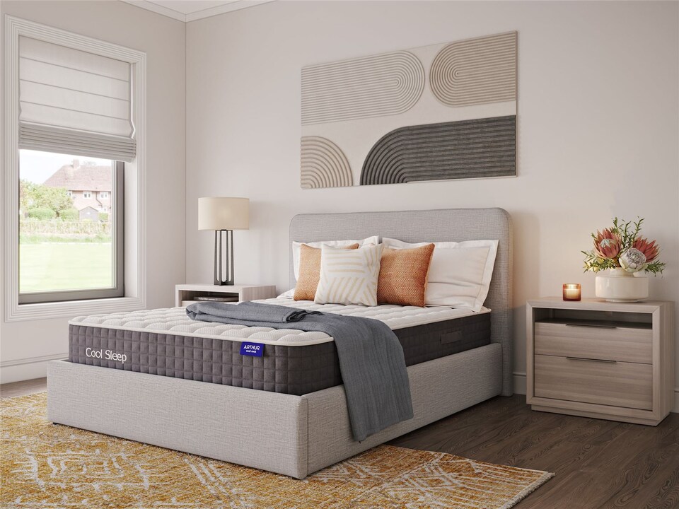 image 1 of Arthur Sleep Cool Rock Extra Firm Hybrid Mattress - Single | White | Single