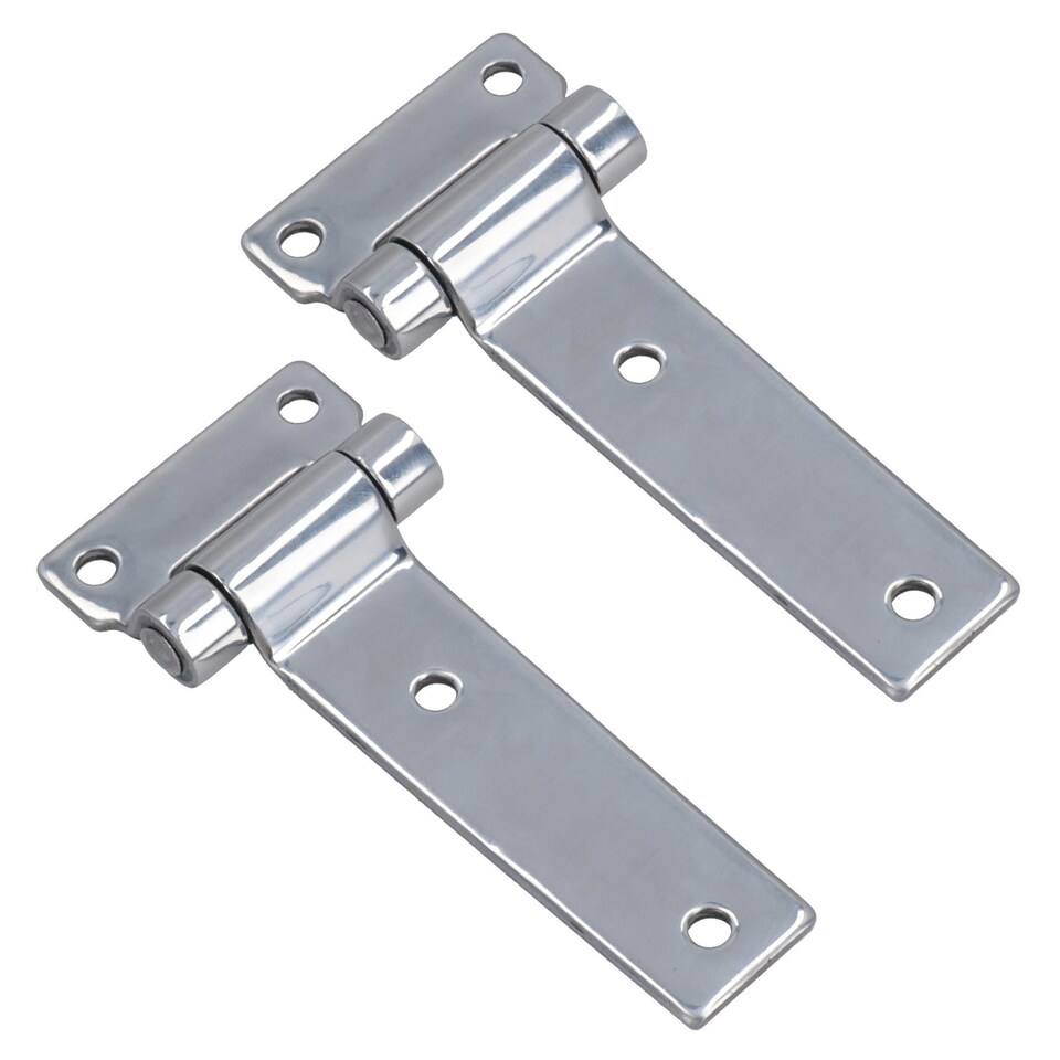 image 1 of 316 Stainless Steel Bolt on Door Hatch Hinge Bracket Fastener Marine 105mm 2pc