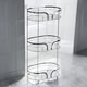 image 1 of Showerdrape Dante Chrome Freestanding Bathroom Floor Shower Caddy