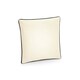 image 2 of Westford Mill Fairtrade Cotton Piped Cushion Cover - Natural/Black - 40cm x 40cm x 18cm