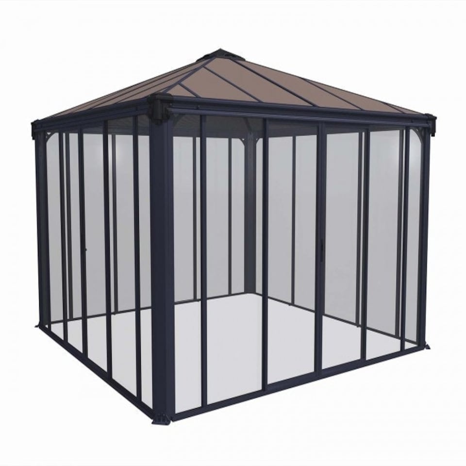 image 1 of Gazebo Ledro 3600 Closed - Polycarbonate/Acrylic - L360 x W360 x H295 cm - Grey