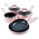 image 1 of Cermalon Blush Pink Non Stick 5 Piece Cookware Set