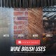 image 4 of 6-Piece Wire Brush Set Steel, Brass & Nylon Brushes for Rust & Detail Cleaning