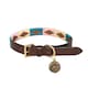 image 2 of Benji & Flo Sublime Polo Leather Dog Collar | Blue | Blue/Pink/Vanilla | Medium | 1