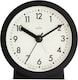 image 1 of Acctim Gaby Small Analogue Contemporary Bedside Alarm Clock | Black | Black