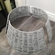 image 6 of 48/70cm Samuel Alexander KD Willow Christmas Tree Skirt Wicker Rattan- Large Light Grey