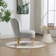 image 5 of Arezza Velvet Accent Chair - Silver