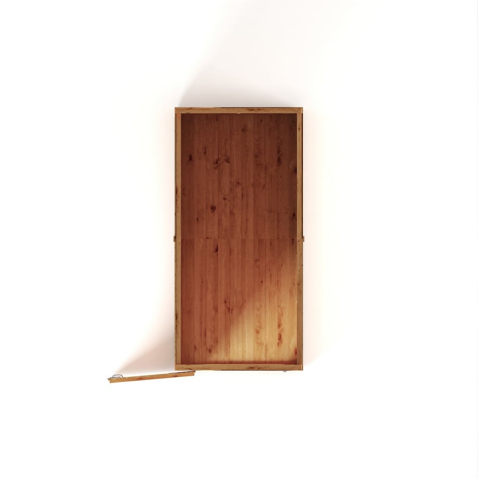 image 1 of 8 x 4 Feet Woodsman Shiplap Pent - Glass/Wood - L255 x W127.8 x H204.9 cm | Brown | 1