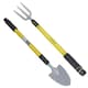 image 1 of Telescopic Extendable Garden Fork Weeder + Spade / Shovel 25" - 37" 2pc Kit