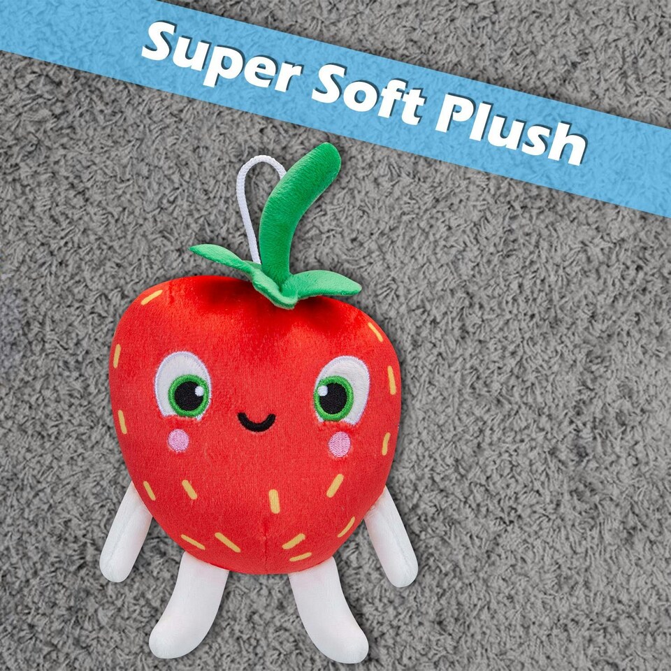 image 1 of Berry Boo Pinata Smashlings Soft Toy Cute Plushie Huggable Cuddly 15cm Red
