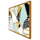image 4 of Geometric shapes & brush strokes (Picture Frame) Brown | XL