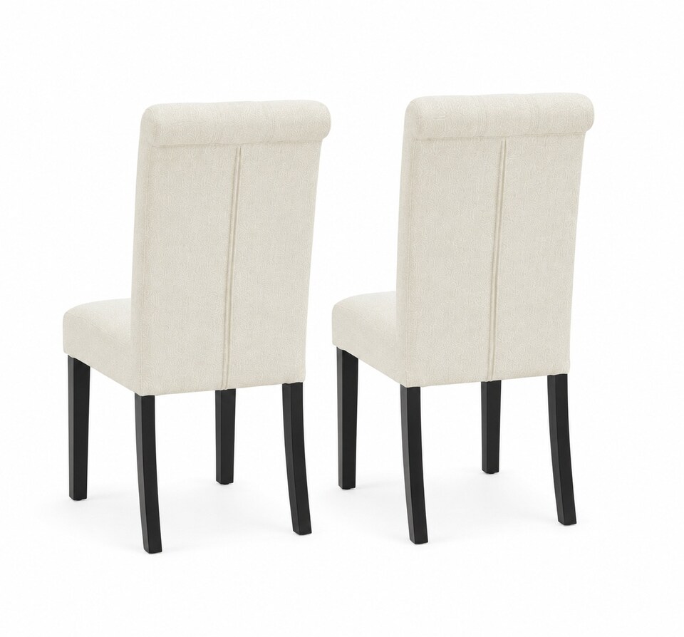 image 1 of MCC Direct Set of 2 Fabric Linen Button Back Kitchen Dining Chairs