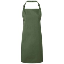Premier Unisex Adult Colours Full Apron | Green | Moss | One Size | 1
