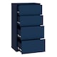 image 5 of Alice Springs Tall 4 Drawer Chest with Push-to-Open Drawers in Night Blue