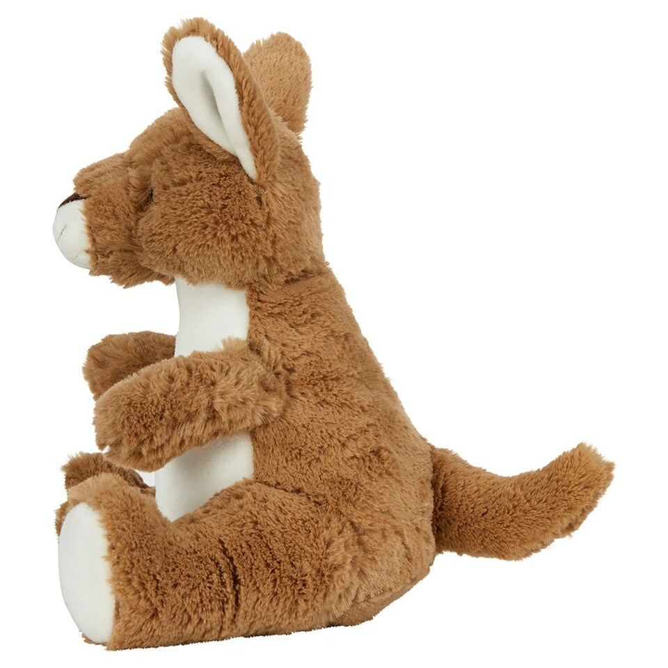 image 1 of Mumbles Kangaroo Teddy Bear - Brown/White - One Size